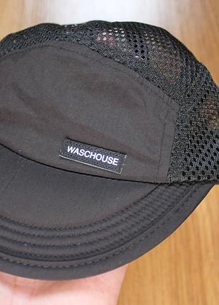 Кепка п'ятипанельна сітка унісекс (gorpcore) 5-панельна бігова wasc house mesh running cap чорна