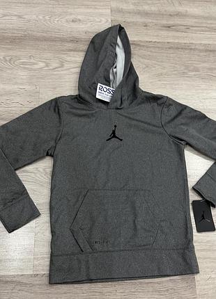 Худі jordan сіре спортивне з капюшоном