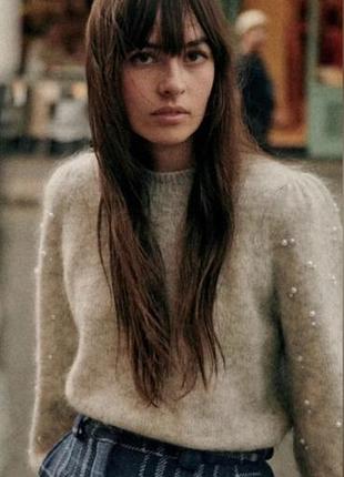 Свитер из мохера и шерсти sezane