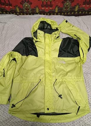 Яркая винтажная мужская мембранная куртка ветровка,the north face tnf activent, pl