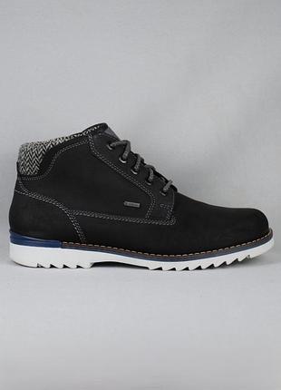 Fretz men gtx gore-tex черевики чоловічі зимові шкіра нубук вовна непромокаючі чорні швейцарія 43-44 р/28.5 см pikolinos rieker salamander