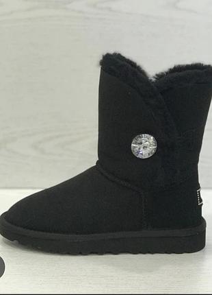 Оригинальные замшевые черные угги 36 37 ugg натуральные