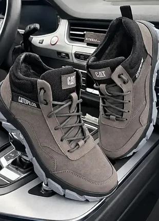 Зимові шкіряні черевики cat nubuck ranger