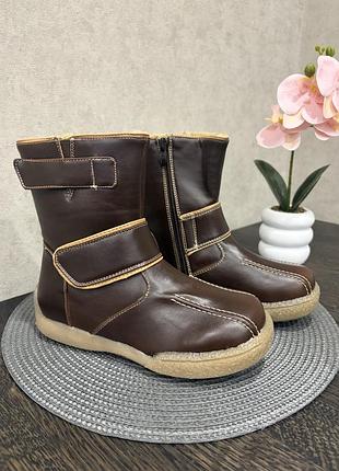 Чоботи young fashion коричневі, розмір 33