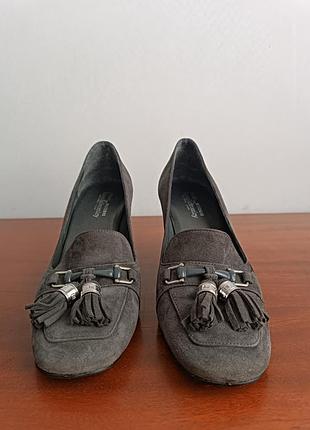 Stuart weitzman (для russell & bromley) элегантные замшевые туфли-лоферы размер  8,5 /eu39/uk6