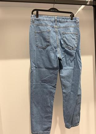 Джинси жіночі pull&bear блакитні зі стразами 3