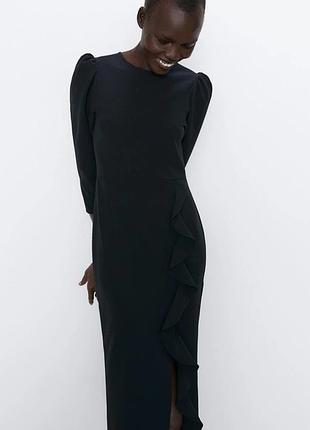 Плаття міді жіноче zara  стильне 2