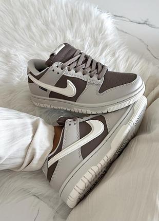 Кросівки nike dunk low gore-tex light bone / mink brown | 36–46 4