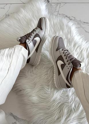 Кросівки nike dunk low gore-tex light bone / mink brown | 36–46 5