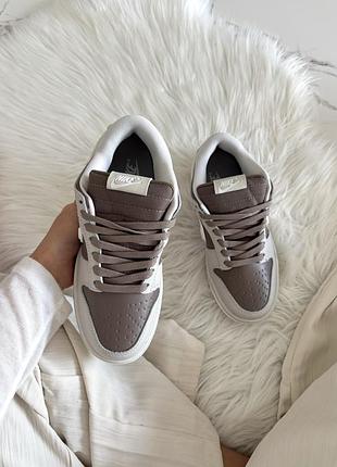 Кросівки nike dunk low gore-tex light bone / mink brown | 36–46 7