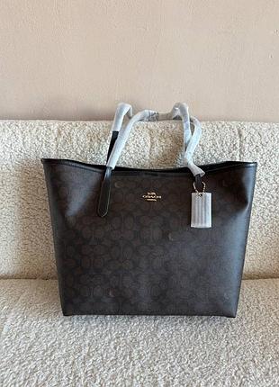 Сумка шопер coach sig city tote