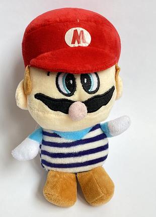 Рідкісна м'яка іграшка маріо в тільняшці super mario полосата сорочка banpresto колекційний плюш матрос