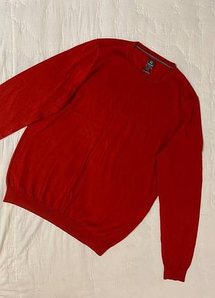 Чоловічий джемпер manor man з 100% шерсті мериноса (pure merino wool, розмір l)