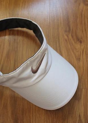 Вінтажний білий козирок дашок кепка унісекс nike golf / кепка без верху
