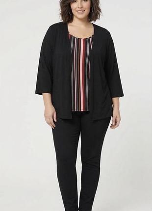 Нова стильна жіноча кофта кардиган реглан 2 в 1 від bonmarche великий розмір 22
