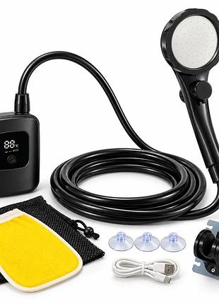 Душ портативный outdoor shower 1402 ∙ портативный походный душ с аккумулятором 7800 mah