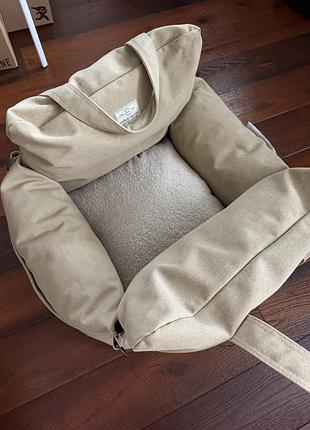 Автокрісло-лежанка harley and cho buggy canvas linen для собак