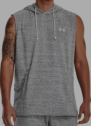 Оригінальне чоловіче худі без рукавів under armour rival terry sleeveless hoodie розмір м