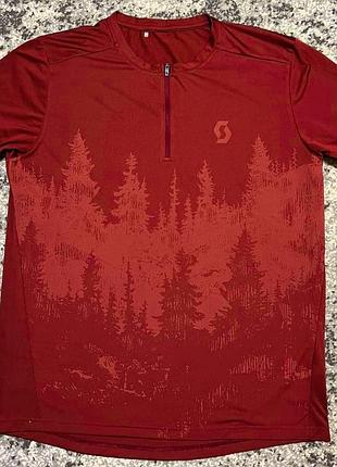 Велофутболка (джерси) scott trail flow zip ss (l)