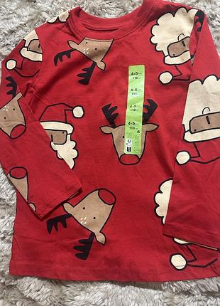 Новорічний реглан лонгслів primark
