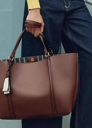 Жіноча сумка-тоут burberry коричнева