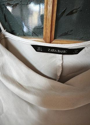 Топ zara на бретелях, вискоза,р.l 2
