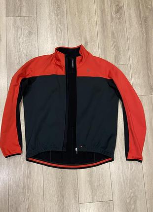 | xl-l| софтшелл велокуртка на флисе specialized rbx / вело куртка зимняя межсезонная specialized rbx sport jacket maap rapha gore castelli black-red