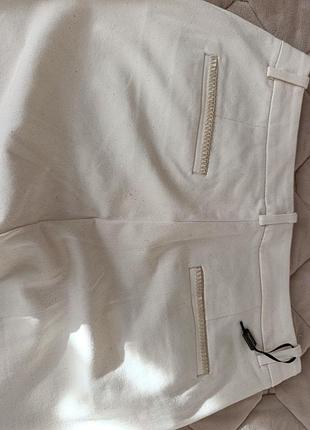 Брюки жіночі massimo dutti кремові 5