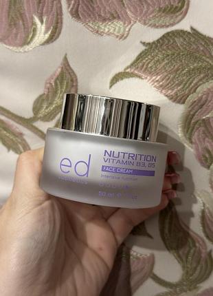 Крем для обличчя з вітамінами b3, b5  ed cosmetics nutrition vitamin b3, b5 face cream