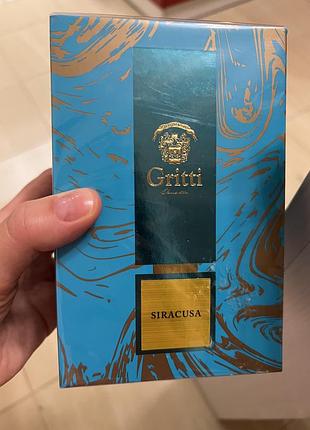 Оригинальная парфюмированная вода gritti siracusa (унисекс) в новом состоянии