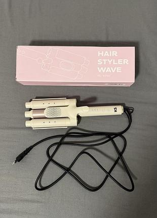 Тройная плойка-волна для волос hair styler wave ks-k25w