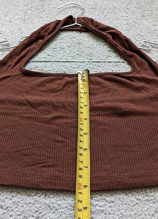 Женская короткая майка топ shein в рубчик 5