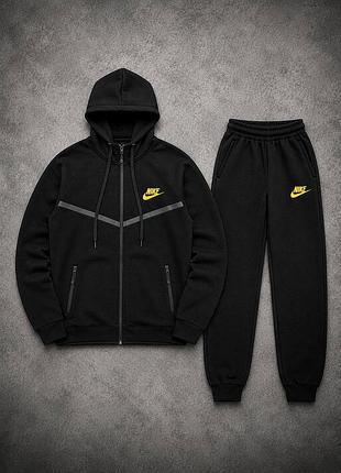 Спортивний костюм nike з худі на блискавці та штанами з двонитки