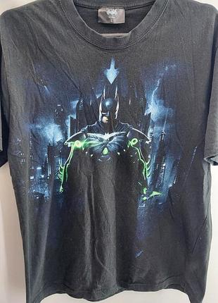 Футболка batman чорна з принтом бетмена