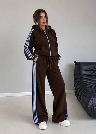 Теплый спортивный костюм оверсайз adidas