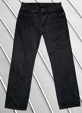 Чоловічі джинси levi’s w33 l32 w33 l32 чорні прямі класичні вінтажні штани денім базові повсякденні джинси прямого крою
