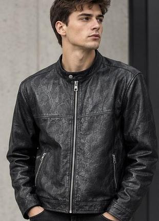 Шкіряна куртка jack&jones. оригінал.