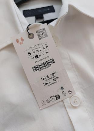 Рубашка оверсайз zara, размер s 3