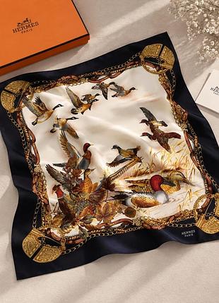 Розкішний великий оригінальний платок шовк hermes