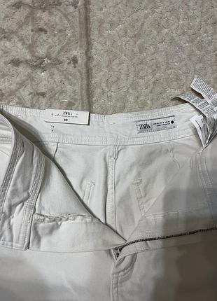 Білі джинси zara 7
