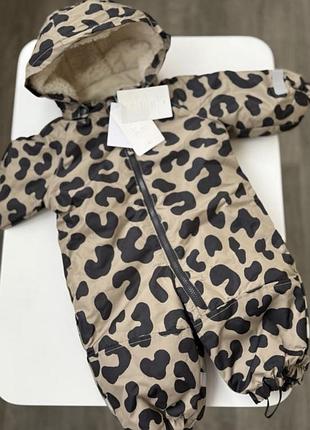 Зимовий комбінезон h&m леопардовий