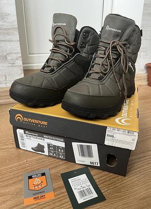 Чоловічі зимові черевики outventure winterhike хакі 41 розмір 26.5 см