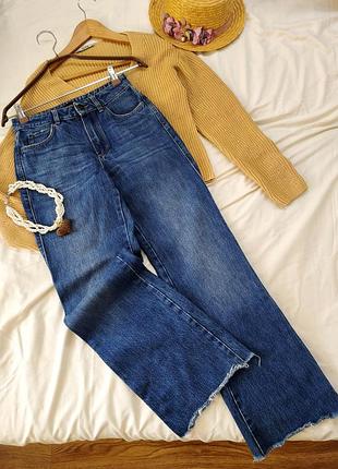 Прямые синие джинсы massimo dutti