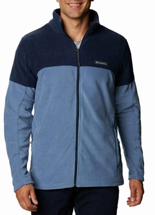 Флисовая олимпийка, кофта, зипка columbia men blue basin trail iii full zip