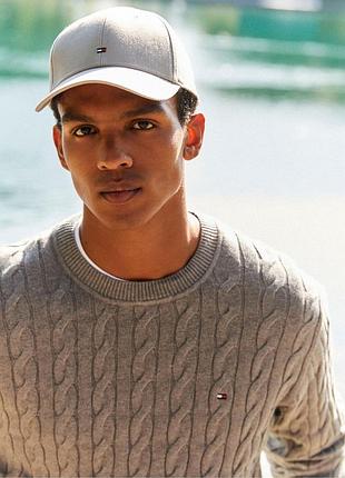 Унисекс бежевая кепка бейсболка Tommy hilfiger classic baseball cap