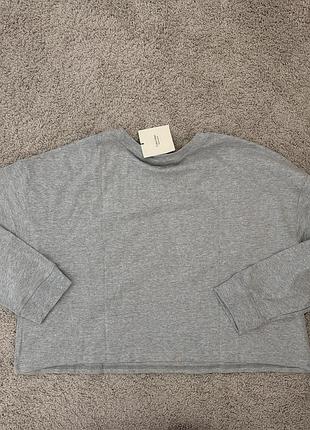Жіночий укорочений лонгслив  топ calvin klein performance свободного кроя (relaxed fit) с круглым вырезом и длинными рукавами l 46-48 usa 5