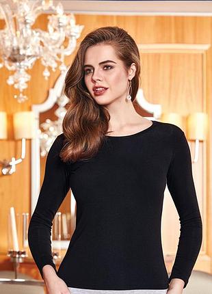 Женская термокофта черная на флисе от berrak, размеры м, l, xl, 2xl