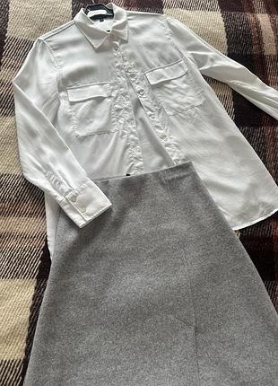 Сорочка, рубашка massimo dutti жіноча біла, 36 розмір