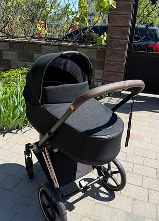 Універсальна коляска 2 в 1 cybex priam чорна