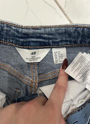 Джинси zara сині зі стразами 2